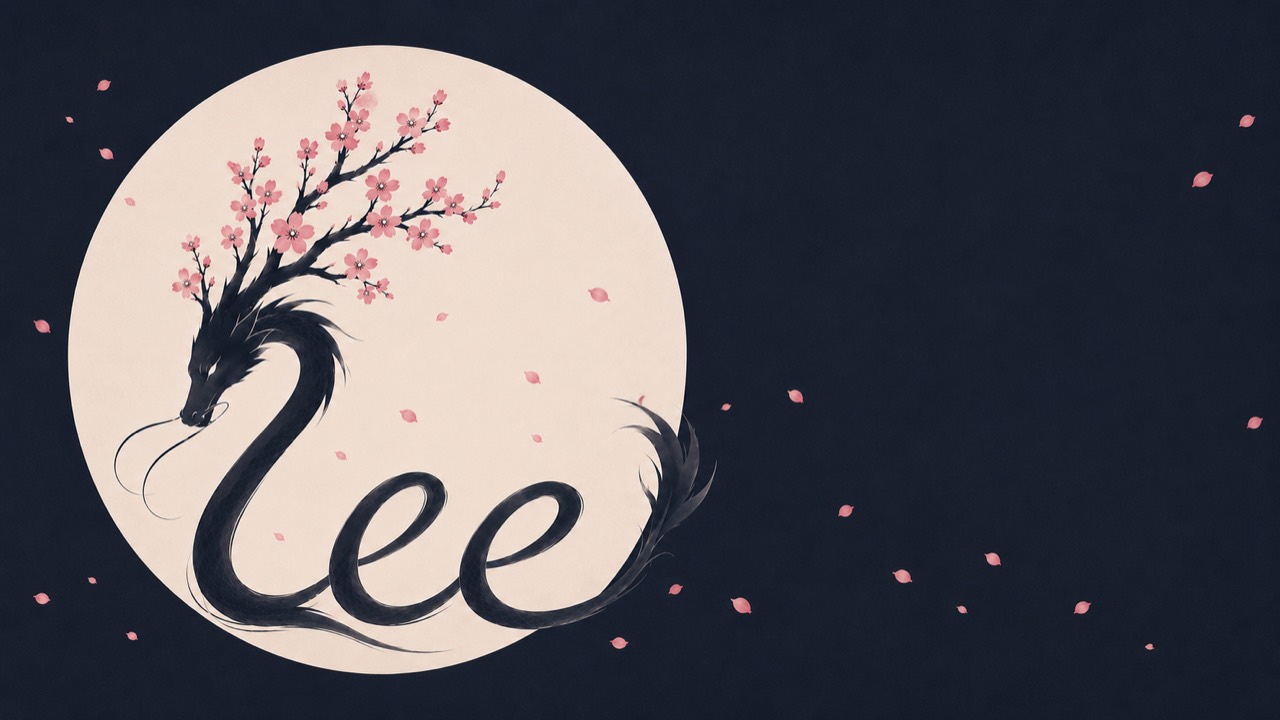 Restato Labs dragon artwork with cherry blossoms